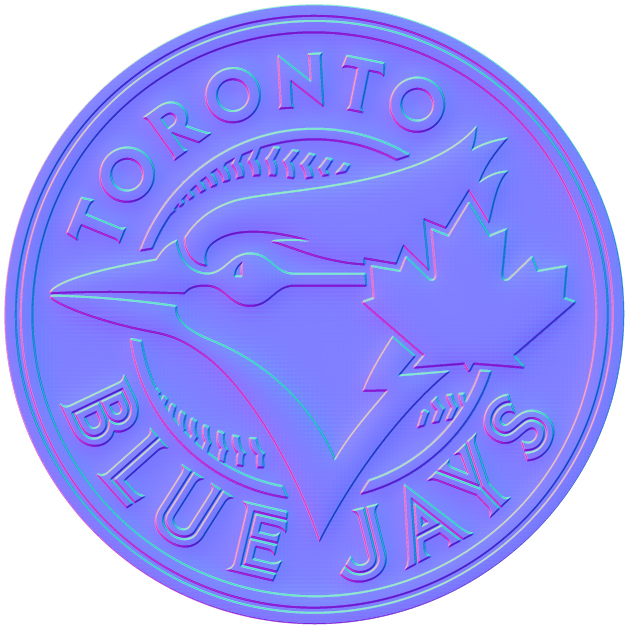 Toronto Blue Jays Colorful Embossed Logo vinyl decal